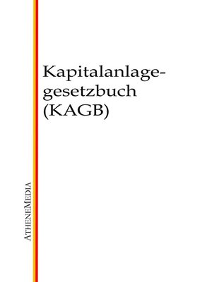 cover image of Kapitalanlagegesetzbuch (KAGB)